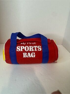 My First Sports Bag Plush Toy Set Football Basketball Soccer Baseball Baby Gift
